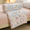 Axyaa Floral Print Quilted Comforter for Bed - Soft & Breathable Single/Double Size