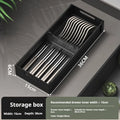 Axyaa Aluminum Cutlery Drawer Organizer: Flatware Utensil Tray for Kitchen Cabinet Storage