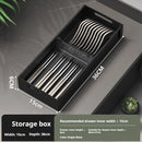 Axyaa Aluminum Cutlery Drawer Organizer: Flatware Utensil Tray for Kitchen Cabinet Storage