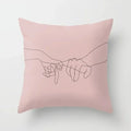 Axyaa Abstract Art Couple Portrait Pillow Cover 45X45CM