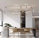 Axyaa Modern LED Chandelier Pendant Light Ceiling Lamp for Indoor Dining Room