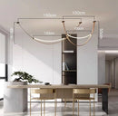 Axyaa Modern Pendant Chandelier Light for Living Room Dining Indoor Ceiling Lighting