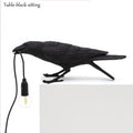Axyaa Gothic Raven Lamp Table Crow Light for Home Decor Living Room Bedroom