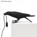 Axyaa Gothic Raven Lamp Table Crow Light for Home Decor Living Room Bedroom