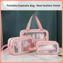 Axyaa PVC Travel Toiletry Bag: Portable Makeup Organizer for Women, Cosmetic Storage Container