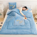 Axyaa Winter Pillow Quilt: Dual-Purpose Thickened Foldable Office Nap Blanket