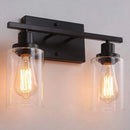 Axyaa Industrial Vintage Loft Wall Lamp Glass Iron Art LED Light