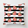 Peachy Pink Pattern Cushion Cover 45X45CM for Sofa Decor by Axyaa