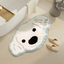 Axyaa Cartoon Plush Dresser Mat: Soft Bedroom Rug for Girls, Ideal Gift