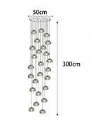 Axyaa Crystal Chandeliers: Modern LED Hanging Ceiling Lamp for Living Room Indoor Lighting