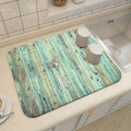 Axyaa Wood Grain Print Placemat Set for Kitchen Tableware, Coffee, and Draining Mats.
