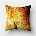 Axyaa Tropical Green Plant Tree Leaves Flower Cushion Cover 45X45CM