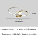 Axyaa Nordic LED Ceiling Lamp Dimmable Remote Control Chandelier
