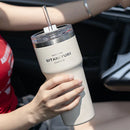 Axyaa Stainless Steel Insulation Cup with Straw for Hot and Cold Drinks