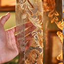 Axyaa Neoclassical Gauze Sheer Embroidered Tulle Curtains