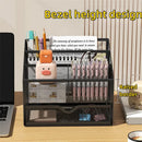 Metal Desk Organizer Holder Shelf for Office & School by Axyaa