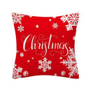 Axyaa Merry Christmas Print Sofa Cushion Decoration Pillowcase