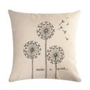 Axyaa Linen Pillowcase: Soft Printed Cover for Sofa, Car, or Home Décor
