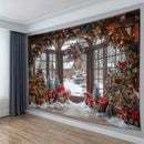 Axyaa Winter Wonderland Christmas Tapestry: Festive Home & Outdoor Decor