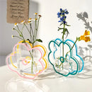 Axyaa Geometric Multicolor Acrylic Flower Vase Modern Wedding Decor