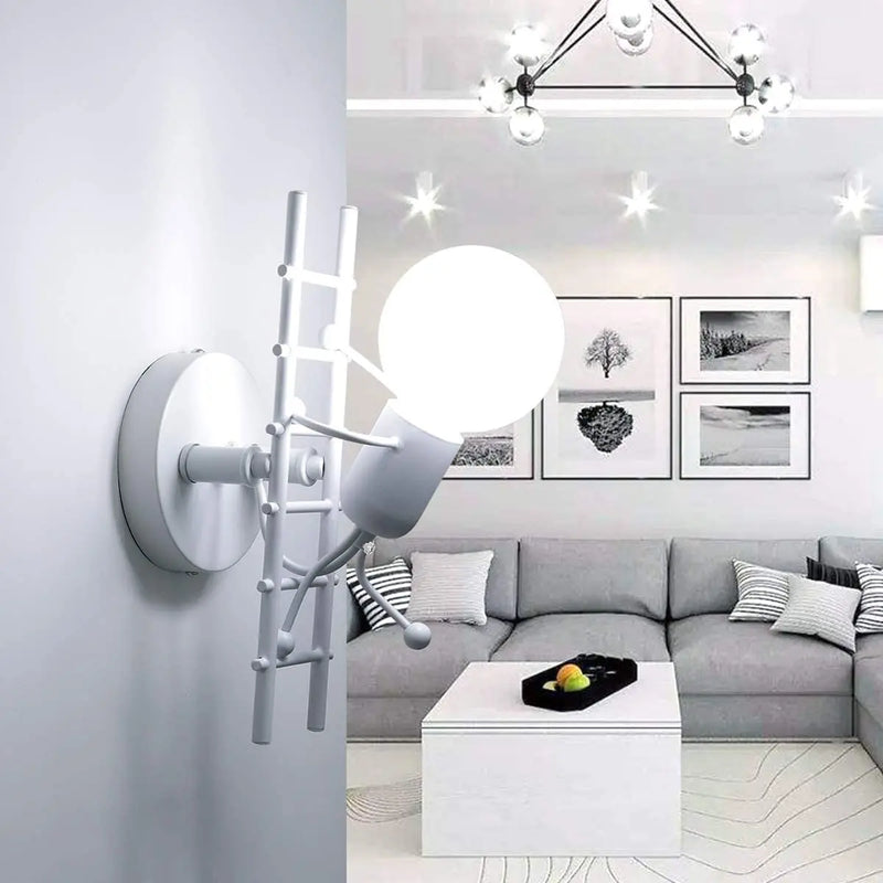 Axya Little Man LED Wall Light for Children's Bedroom