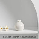 Axyaa Ceramic Base Ins Japanese Home Living Room Vase White Pink Purple Blue