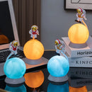 Axyaa Astronaut Moon Lamp: Creative USB Charging Decor for Children's Bedroom