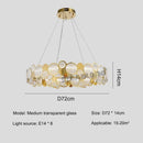 Axyaa Modern LED Glass Ceiling Chandeliers for Dining Living Room
