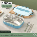 Axyaa Stainless Steel Bento Box with Compartment, Sealed & Portable Thermal Lunch Box