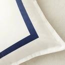 Axyaa Velvet Cushion Cover, Black Blue Square, Soft Home Decor Pillow Case, 45x45cm