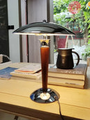 Axyaa Wooden Iron Desk Lamp Bauhaus Style Light for Office Bedroom