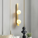 Axyaa White Glass Wall Lights Gold Metal G9 Bulb Luxury Indoor Bedroom Living Room