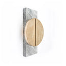 Axyaa Black Grey Marble Wall Light Luxury Decor Sconce for Living Room