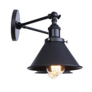 Axyaa Loft Iron LED Wall Lamp - Black Vintage Industrial Up Down Light