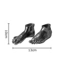 Axyaa Metal Biped Vase Set - Two Feet Shape Desk Decoration & Flower Arrangement