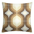 Axyaa Orange Yellow Geometric Pillowcase, Custom Sizes for Living Room Sofa, Home Decor