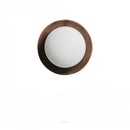 Axyaa Japanese Ball Lights Walnut Wood Retro Vintage Style Indoor Wall Lights