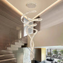 Axyaa Crystal Chandelier: Luxury Living Room Dining Pendant Light