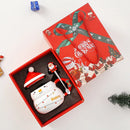 Axyaa Festive Snowman Ceramic Coffee Cup - Large Capacity Cartoon Character Mug