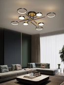 Axyaa LED Nordic Chandelier: Brightness Dimmable for Home Decor, Living Room, Dining Room