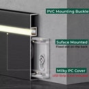Axyaa LED Skirting Line Aluminum Profiles Conner Baseboard for Stair Floor Wall Decor