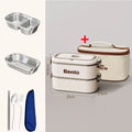 Axyaa Stainless Steel Thermal Bento Box Set for Kids School Lunch