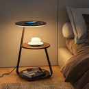Modern LED Floor Lamp with Shelf by Axyaa: Stylish Living Room Lighting & Storage Solution