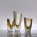 Axyaa Amber Glass Vase Hydroponics Desk Decoration Modern Home Decor