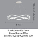 Axyaa Nordic LED Chandelier for Living & Dining Room, Irregular Ceiling Lighting & Decoration