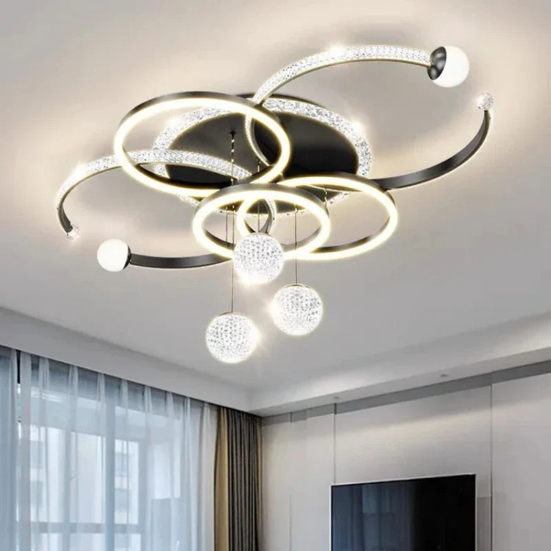 Axyaa Starry Sky Ceiling Light Chandelier Pendant Lamp LED Bedroom Interior Decoration