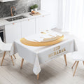 Elegant Ramadan Calligraphy Tablecloth by Axyaa