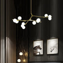 Axyaa Modern Luxury Glass Ball Chandeliers for Living Room Dining Table Decor