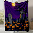 Axyaa Halloween Flannel Blanket | Autumn Winter Warm Gift Blanket