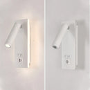 Axyaa Black Brass LED Wall Sconce with USB Port and Switch, 3W Spotlight